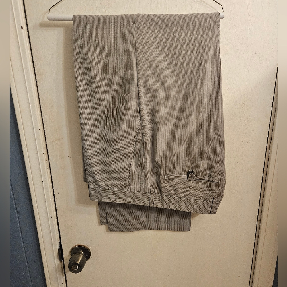 Men's Banana Republic Khaki Seersucker Pants 38x32